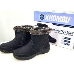 Khombu Dark Winter Boots with Plush Trim. Great condition only worn once.